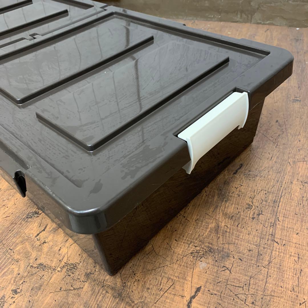 A-1 ② 【大容量】ベッド下収納ケース キャスター付き ブラウン 収納ボックス