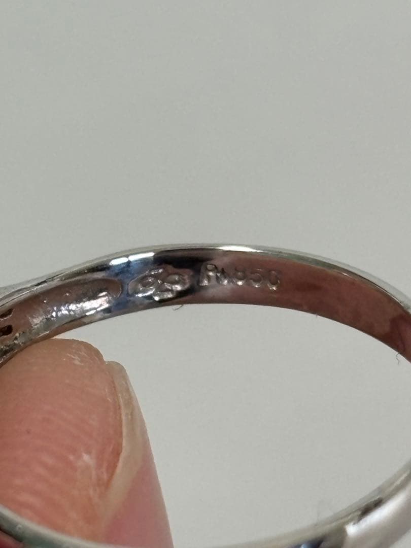 ジュエリーマキ/ルビーダイヤリング/Pt850/2.5g