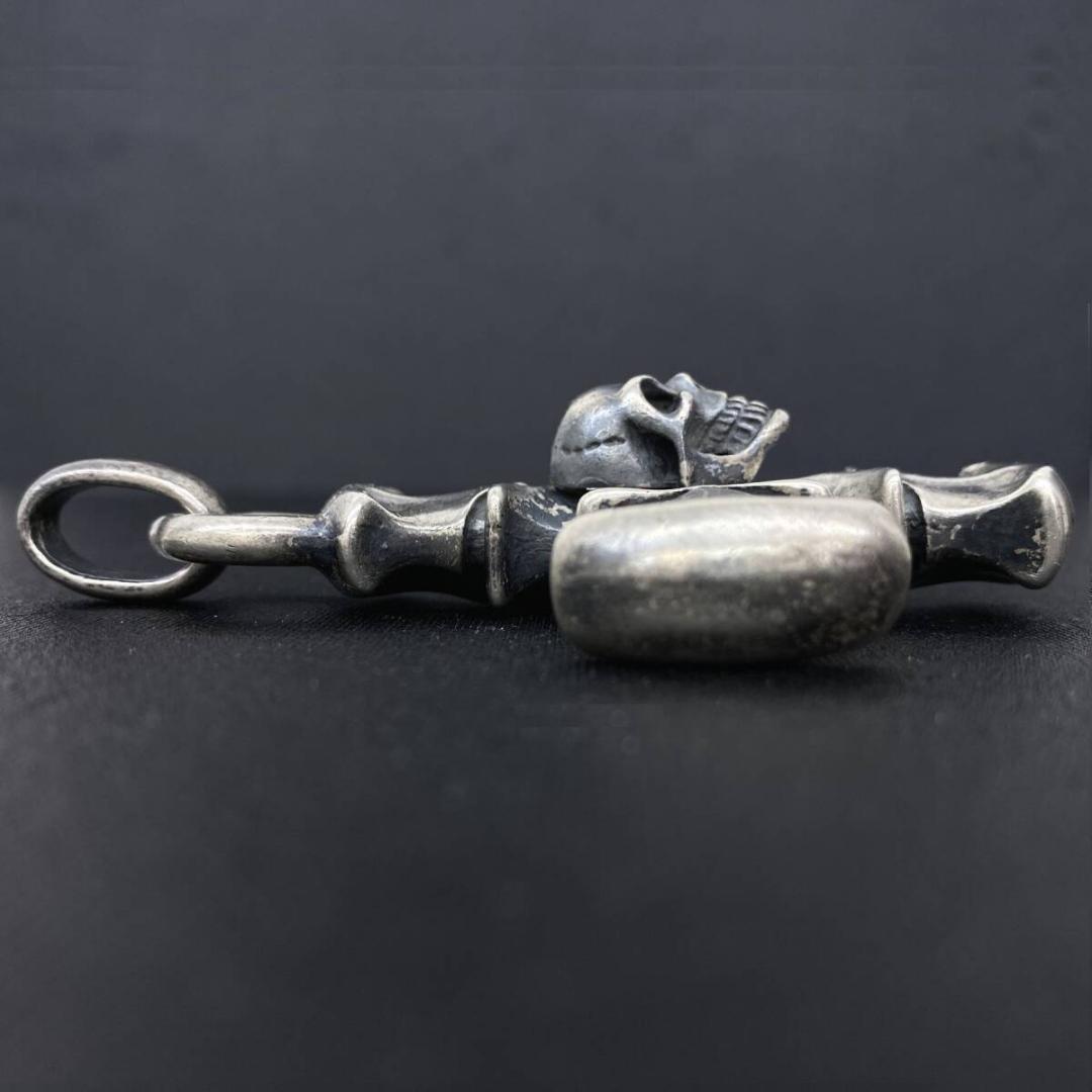 GABOR Gaboratory 生前 スカル バトルアックスクロス ペンダント