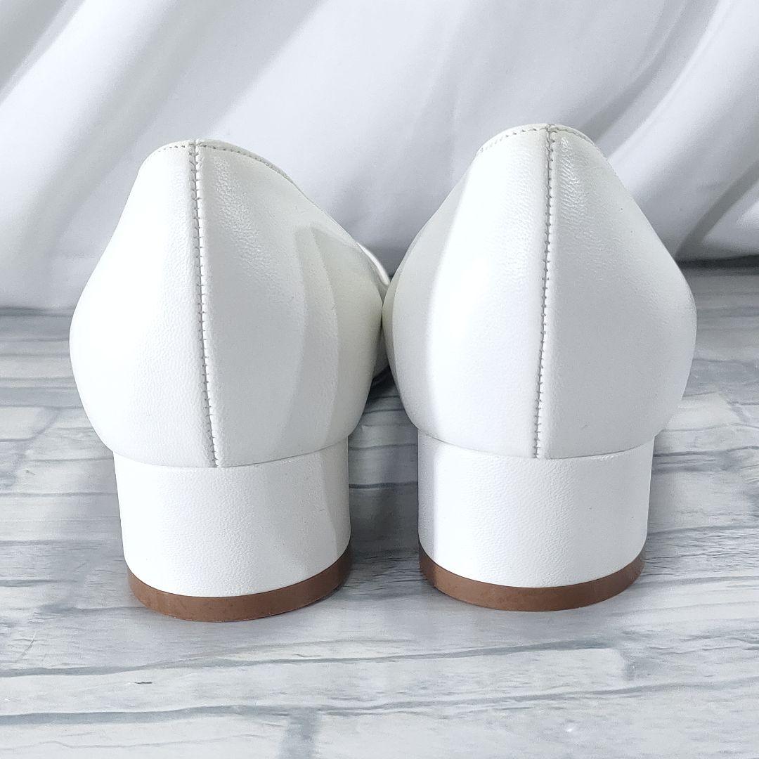 箱付き未使用品✨マノロブラニク　リストニー　レザーパンプス　白　35.5