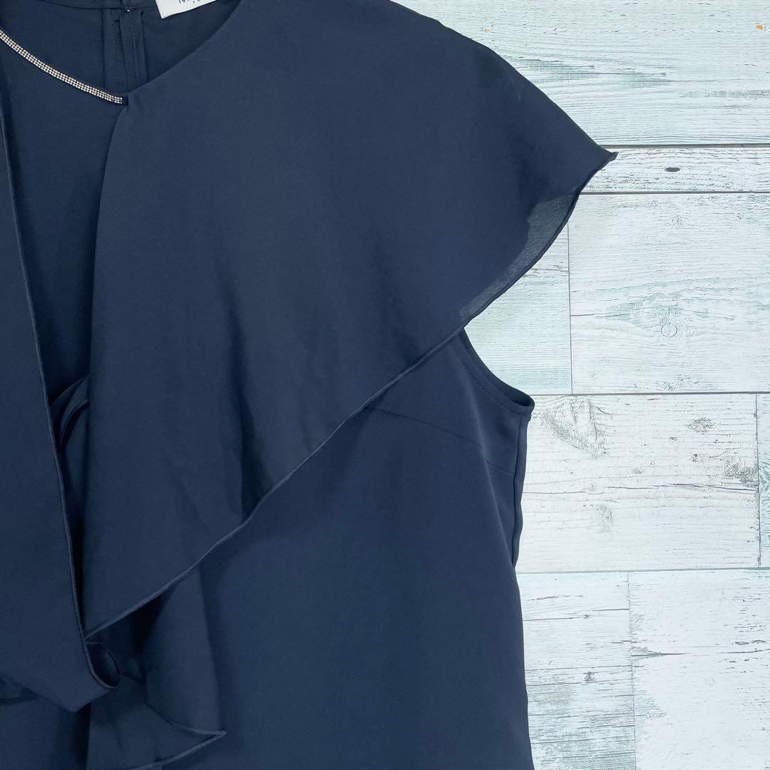 ☆ほぼ未使用☆モラビト　アシンメトリーブラウス　デザイナーズ　装飾パーツ付き