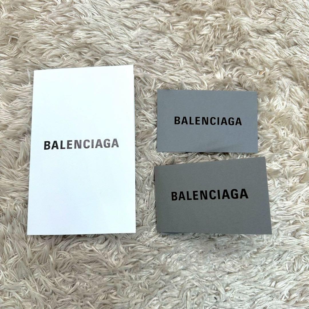 【美品】BALENCIAGA シルバー三つ折り財布 エブリデイ