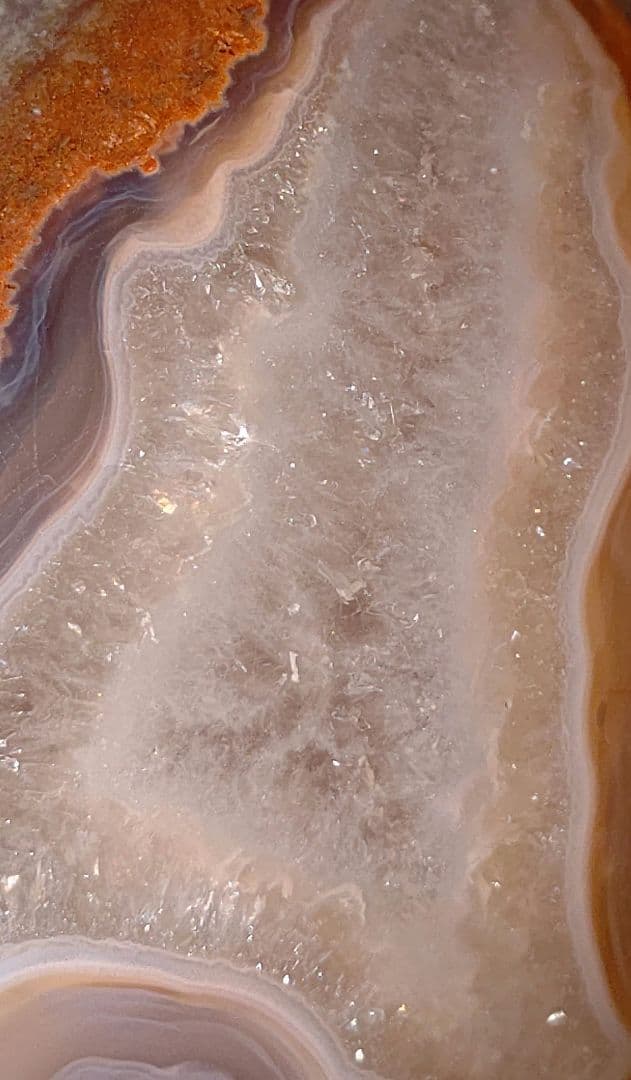 虹多数　マネーアゲート　水晶　スフィア　台座付き　天然石　レインボー　7.2cm