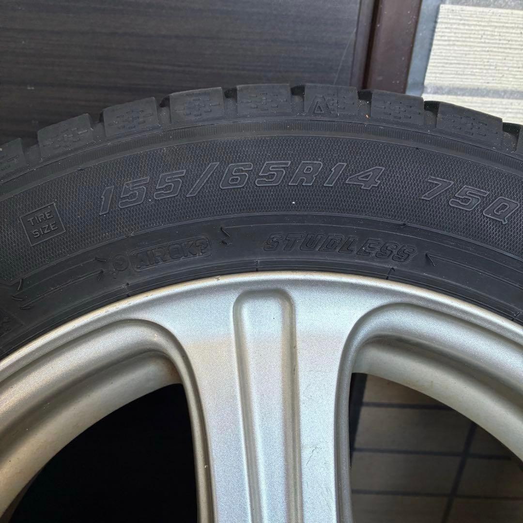 155/65R14 スタッドレスタイヤ ホイール4本セット