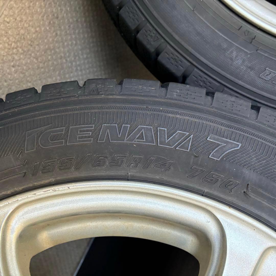 155/65R14 スタッドレスタイヤ ホイール4本セット