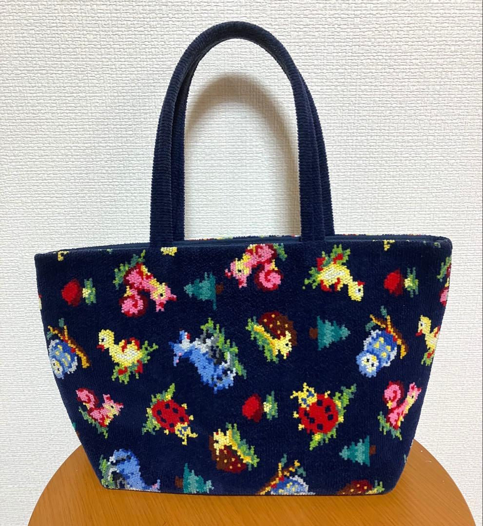 フェイラー　ハイジ　ネイビー　紺　トートバッグ　バッグ