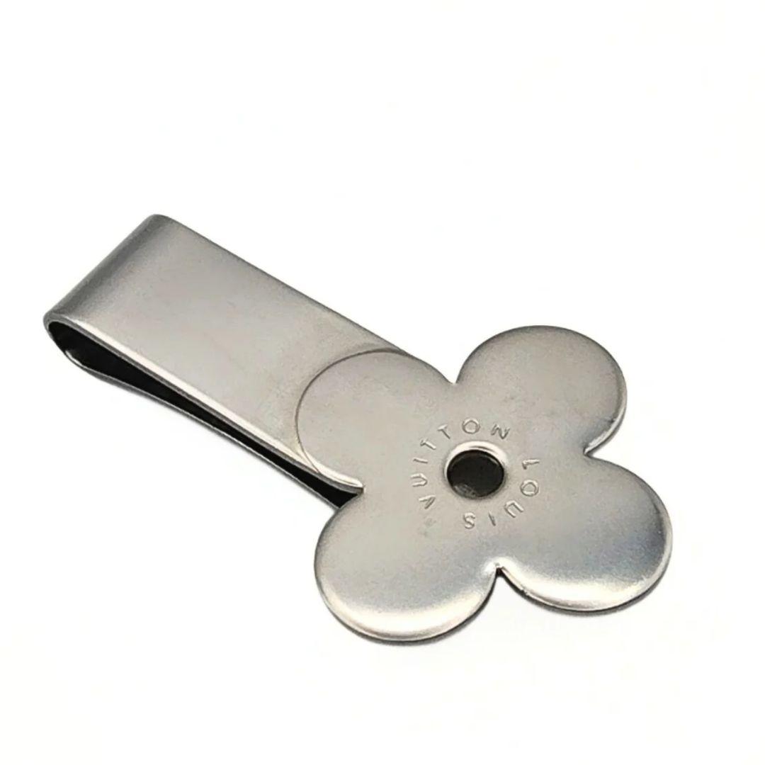 ルイヴィトン モノグラム フラワー マネークリップ ステンレススチール 札入れ