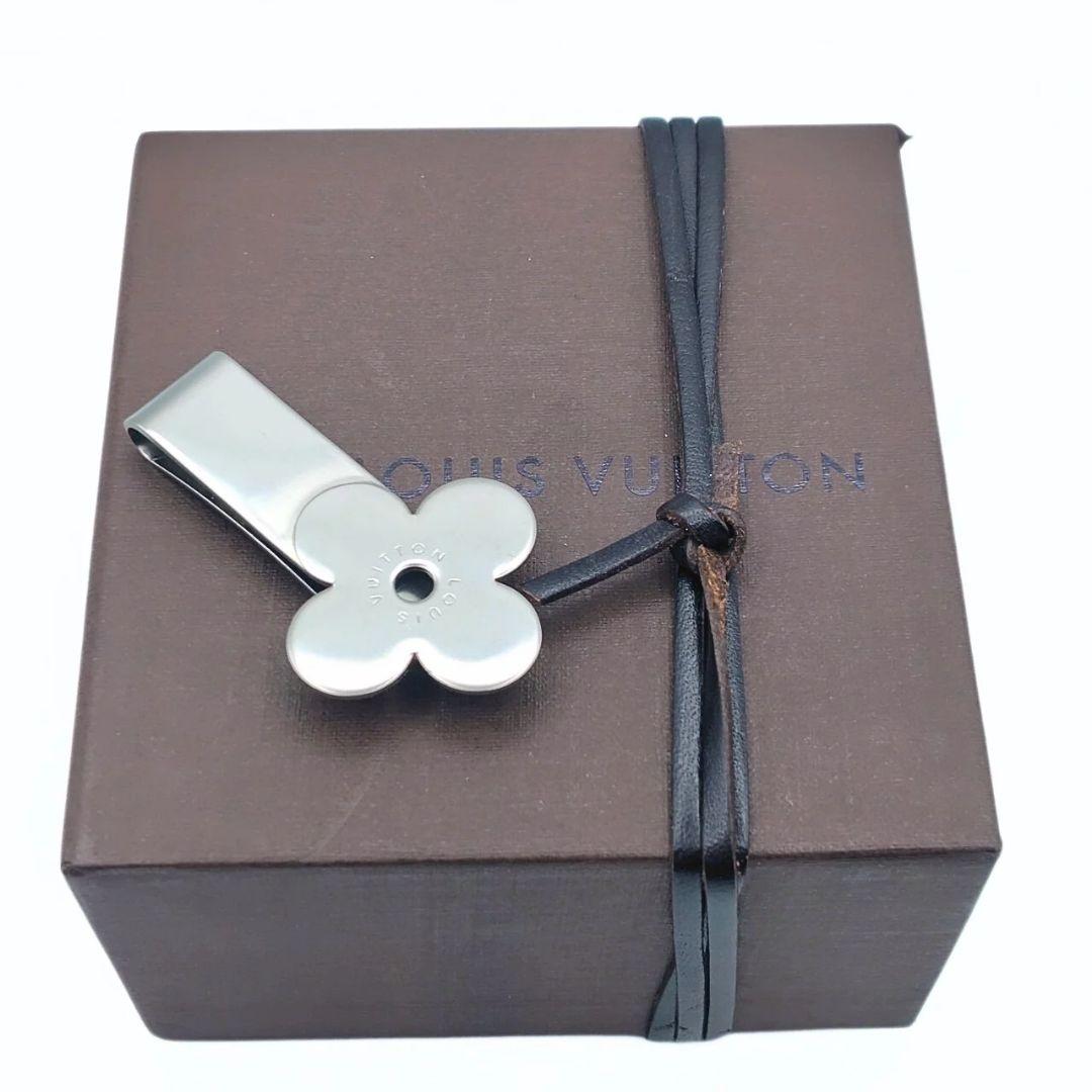 ルイヴィトン モノグラム フラワー マネークリップ ステンレススチール 札入れ