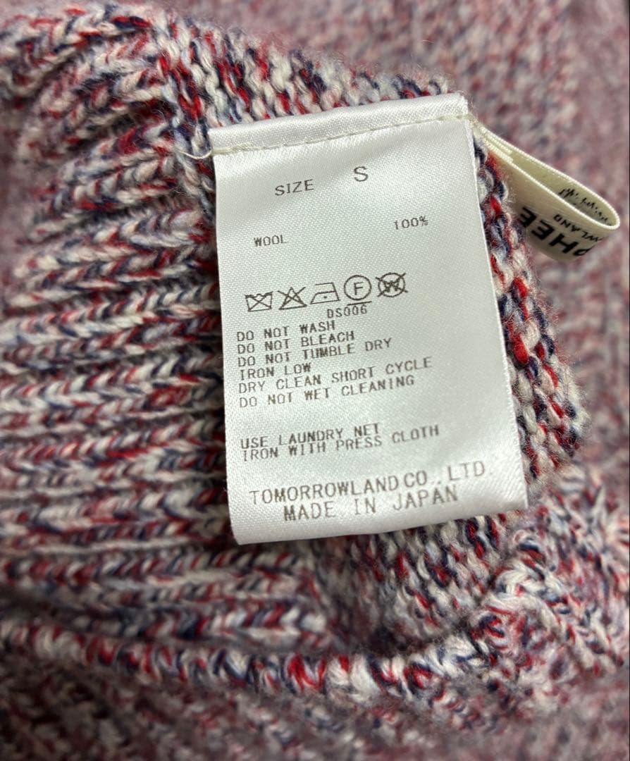 MACPHEE ファインラムズウール　タートルネックプルオーバー