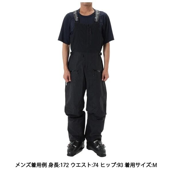 未使用 SALOMON メンズ アブソルート 3L ビブ スノーパンツ S 黒