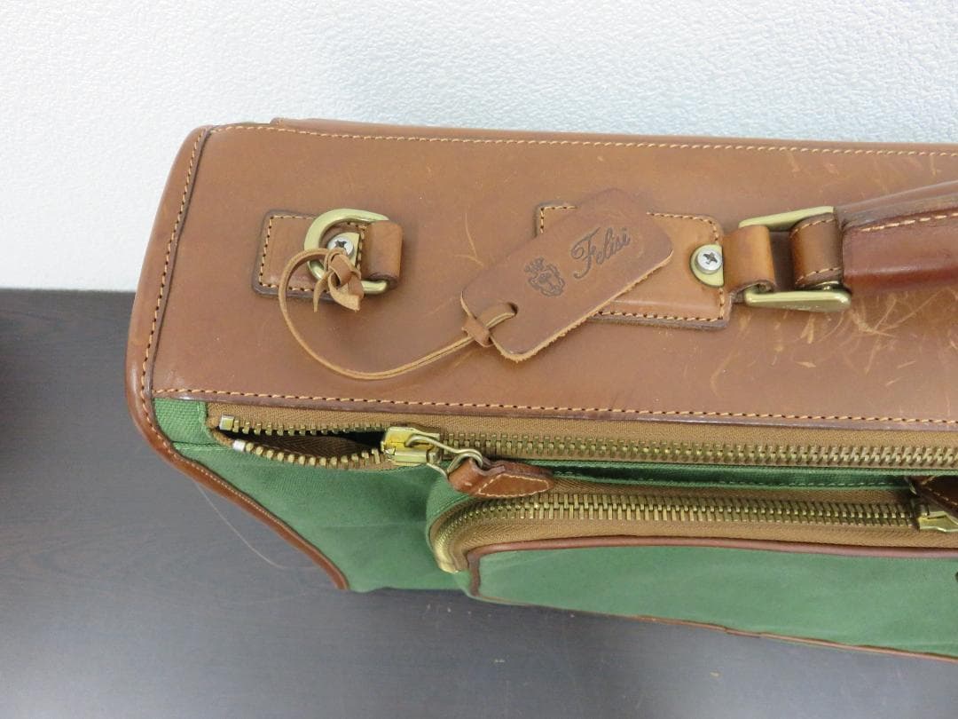 felisi フェリージ　トランク　トラベルバッグ　キャンバス　ビジネスバッグ