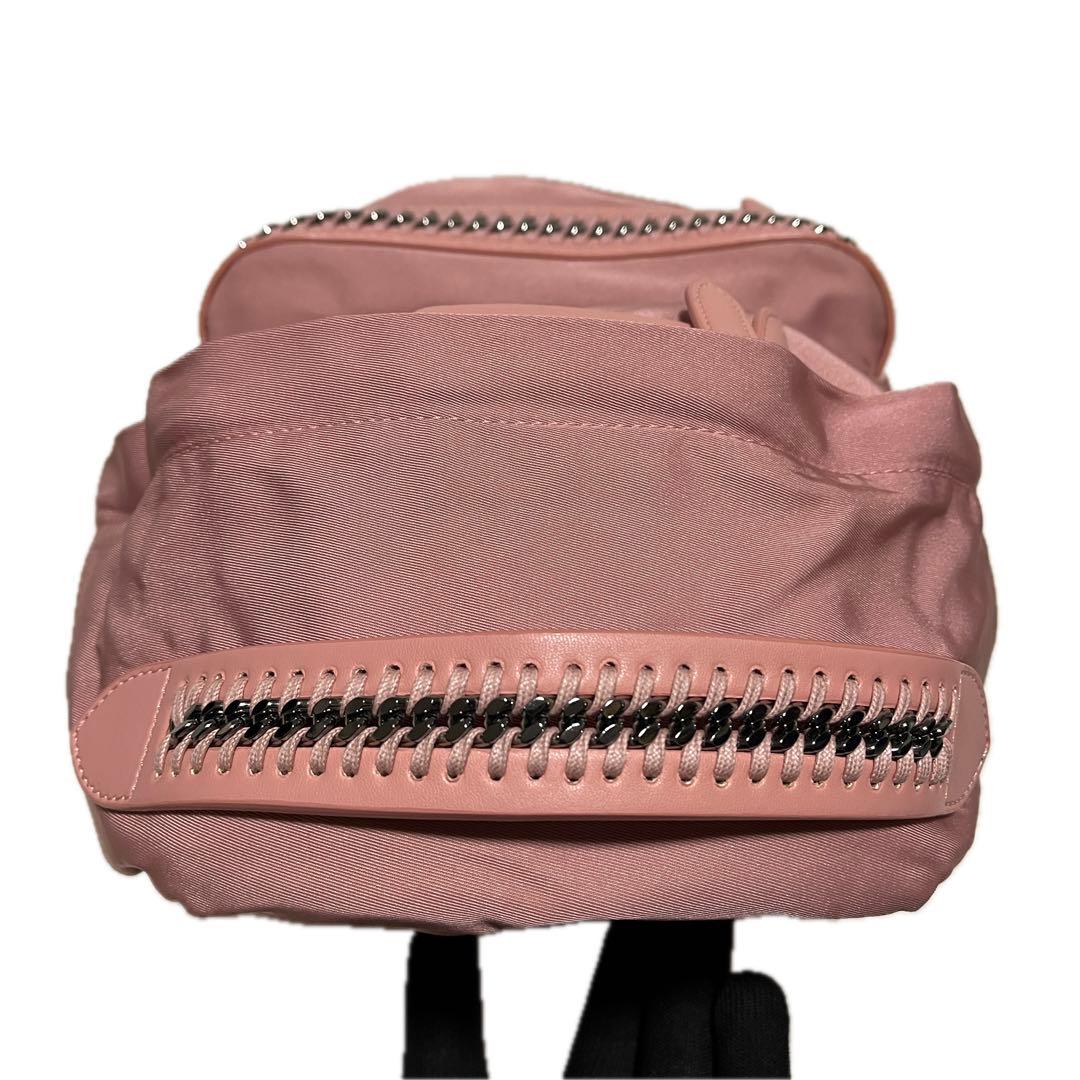 美品 ステラマッカートニー ファラベラ ナイロン リュック ピンク B74