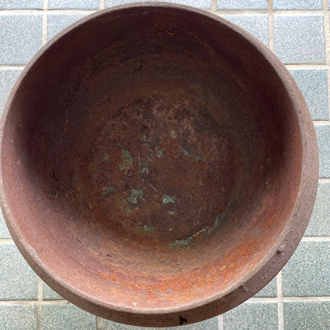 古い鉄製 羽釜 つば釜 はがま アンティーク