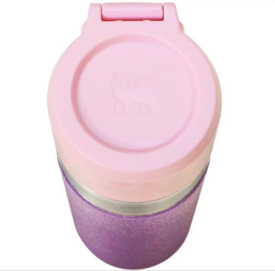 スターバックス ステンレス ボトル スタンレー グリッター パープル 新品