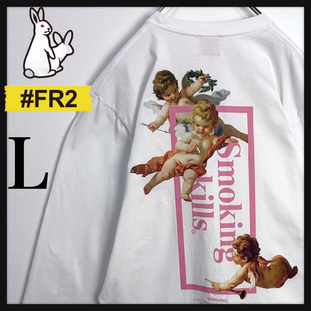 【美品】FR2 梅 エンジェル 天使 長袖Tシャツ ピンク 限定カラー 入手困難