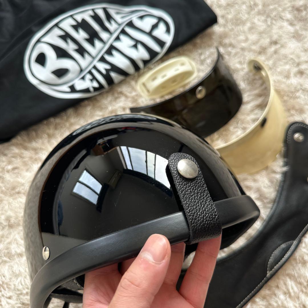 ヒ*ロ様 BEETLE ショートヘルメット ブラック