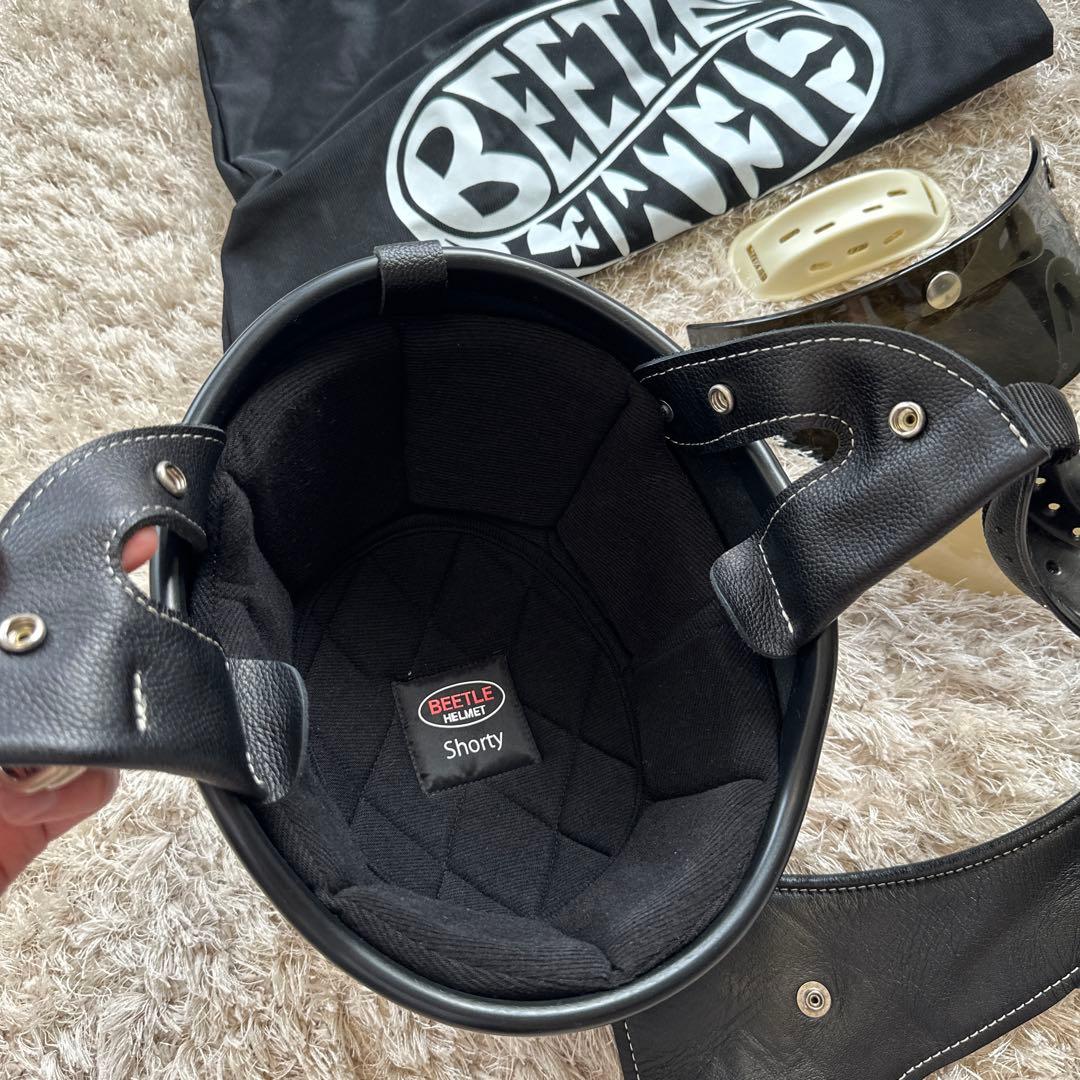 ヒ*ロ様 BEETLE ショートヘルメット ブラック