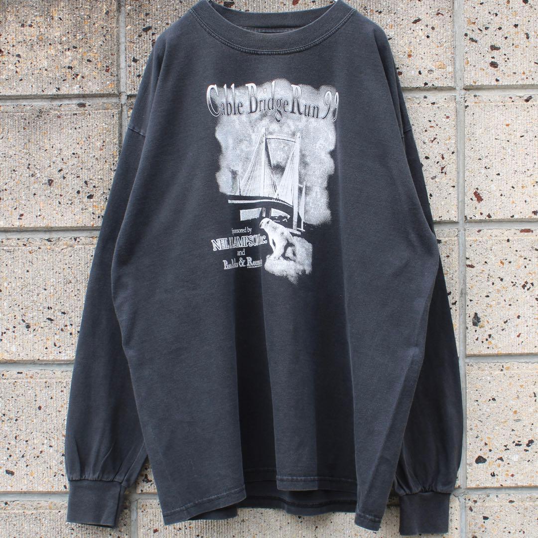 90's ワシントン州のエドへンドラー橋を走るRun大会 古着 ロングスリーブT