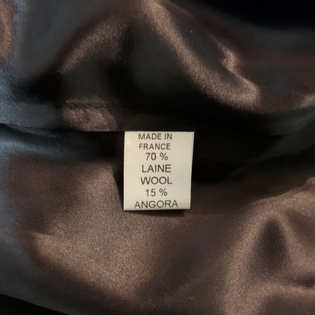 フランス製 Charles Romain カシミヤ・アンゴラ混 マキシ丈コート