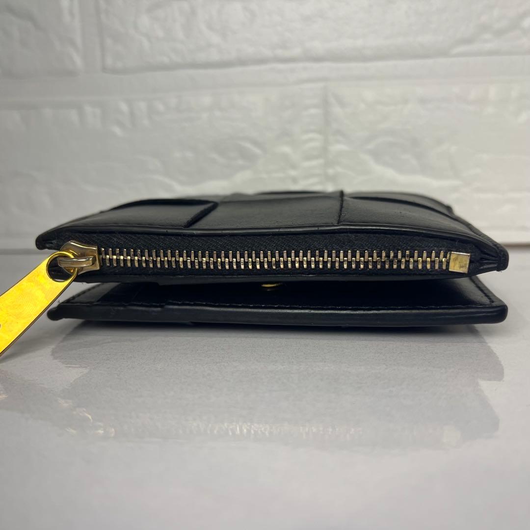 BOTTEGA VENETA カセット 二つ折り 財布 美品 ボッテガ ブラック