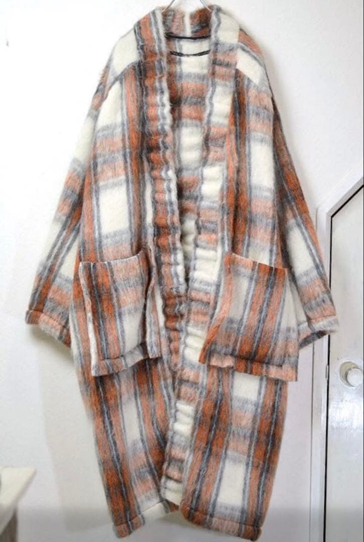 【19AW my beautiful landletシャギーウールロングガウン】