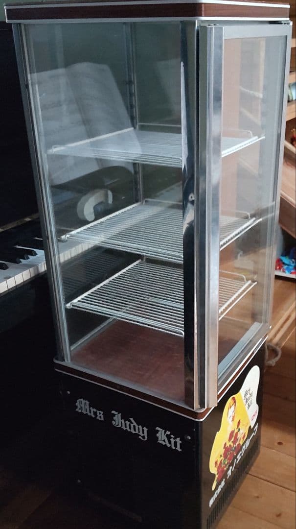 レトロガラスケース ショーケース 壊れた冷蔵庫(コード無し)