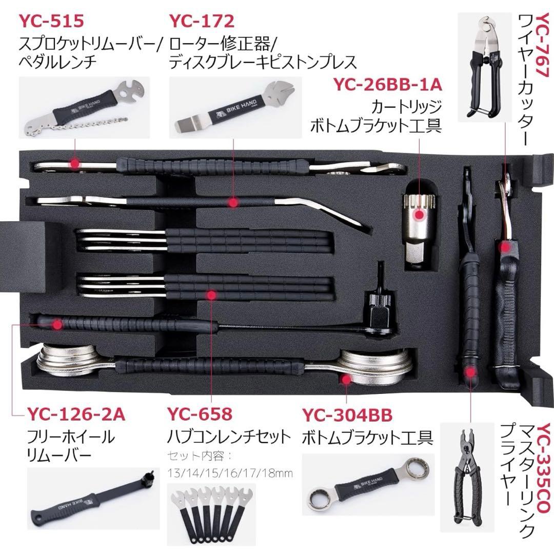 YC-758 自転車プロフェッショナルツールキット　【美品】