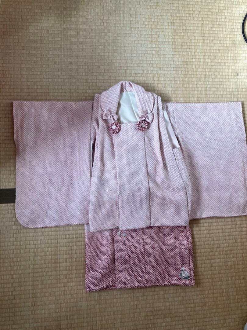 正絹　七五三　三ツ身祝い着　被布