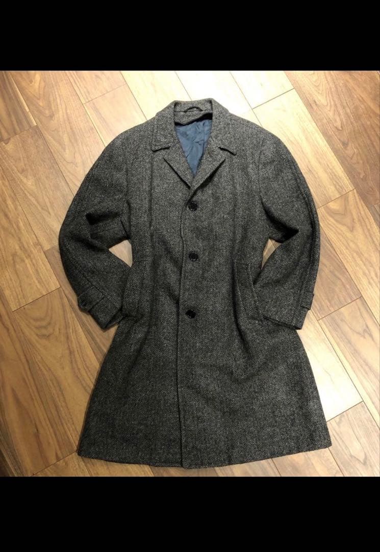 70s ビンテージ PENNY'S ハリスツイード チェスターコート