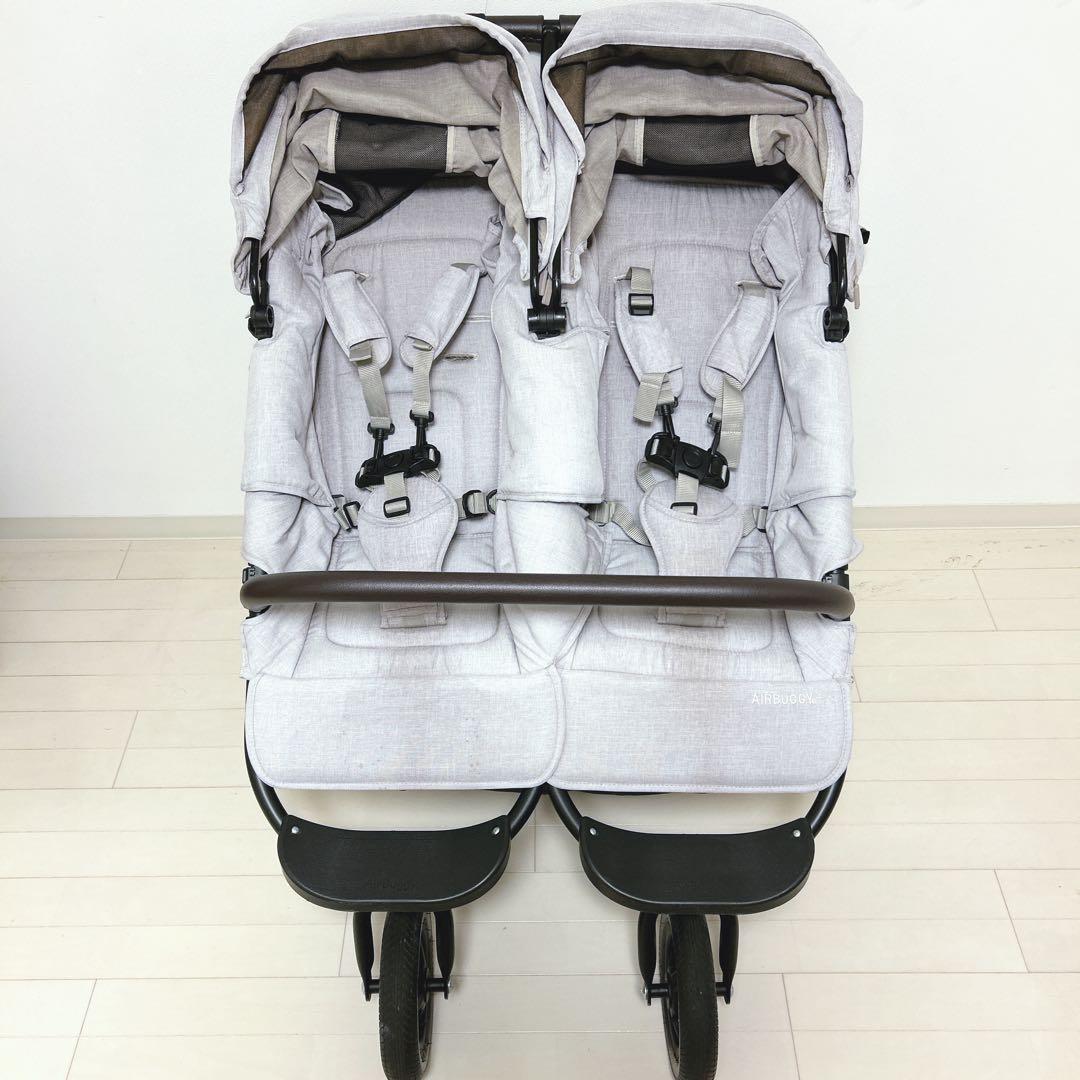 エアバギー ココダブルEXフロムバース レインカバー 空気入れ付