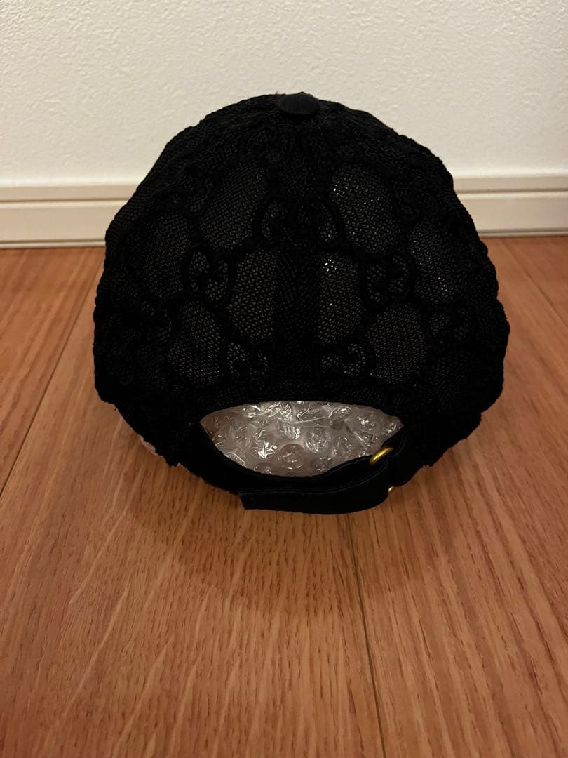 最終値下げGUCCI ブラックメッシュキャップ