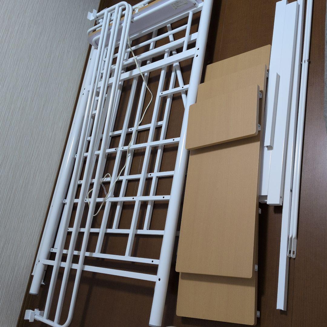 【直接引取限定】ロフトベッド　階段付　ホワイト　耐荷重90kg