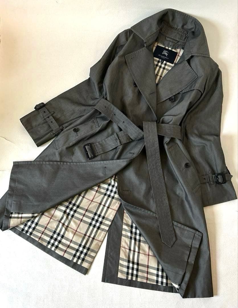 美品✨BURBERRY LONDON バーバリー　トレンチコート メガチェック
