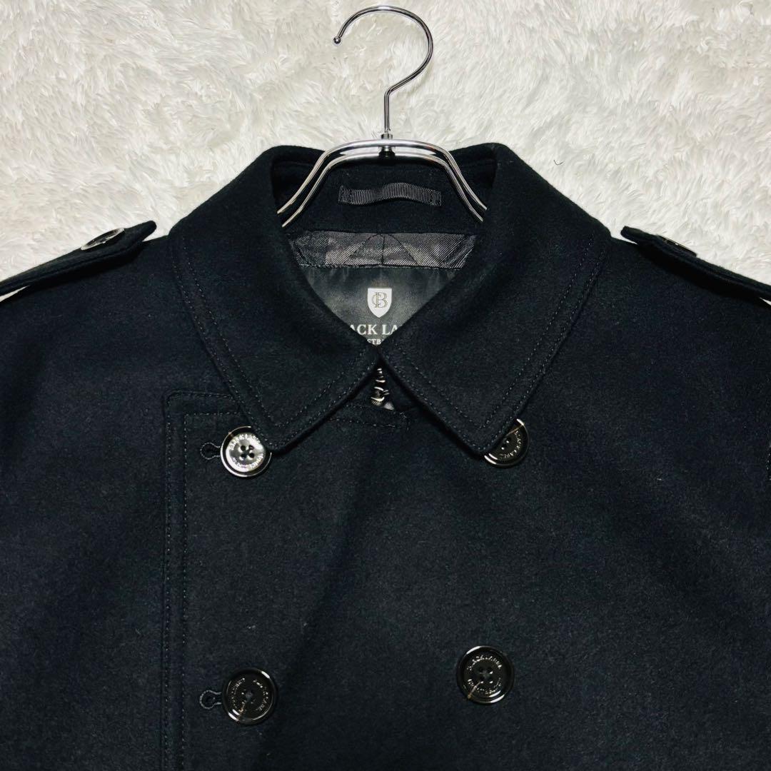 極美品 ブラック レーベル クレストブリッジ トレンチコート ウール チェック