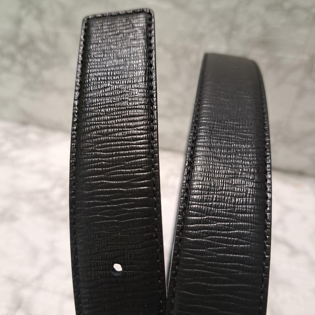 ✨️美品✨フェラガモ ダブルガンチーニ ベルト レザー シルバー 金具ブラック