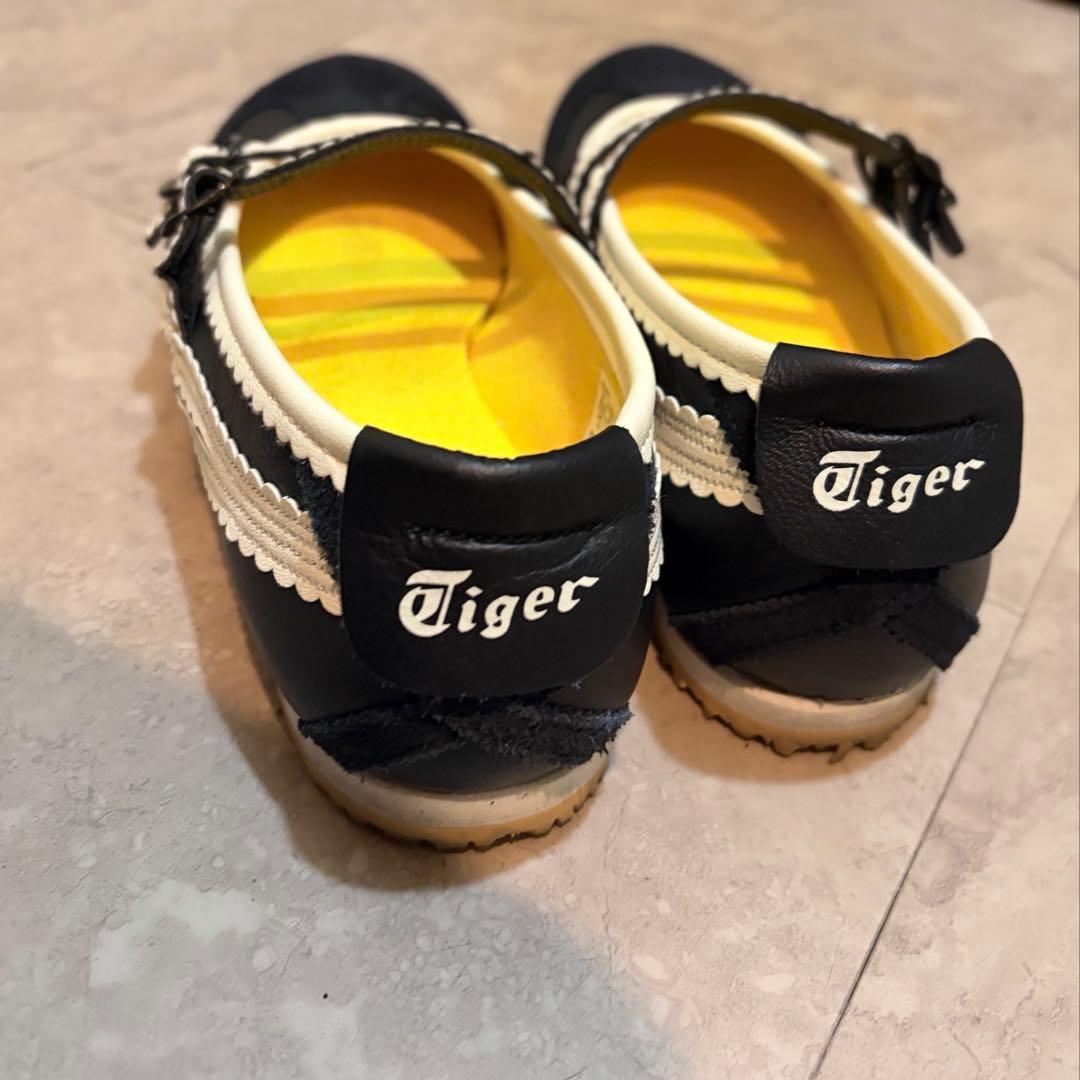Onitsuka Tiger バレエシューズ ブラック/ホワイト　23cm