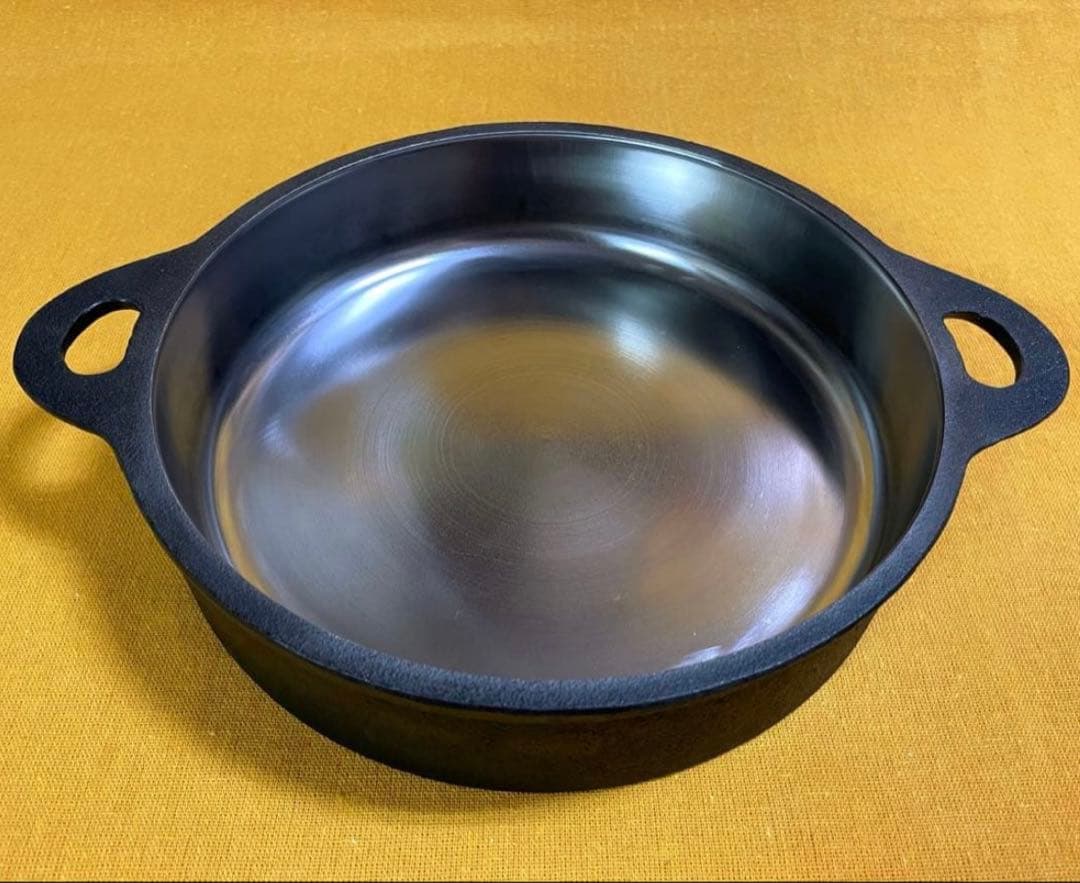 出品同型商品で一番美しい‼️ 山王堂 久慈 砂鉄鍋 25cm すき焼き鍋 南部鉄器