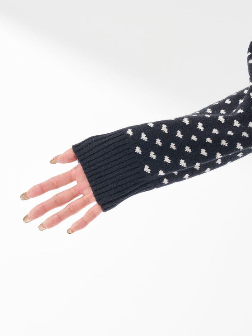 Darich ダーリッチ アーガイル ニットトップス ブラック