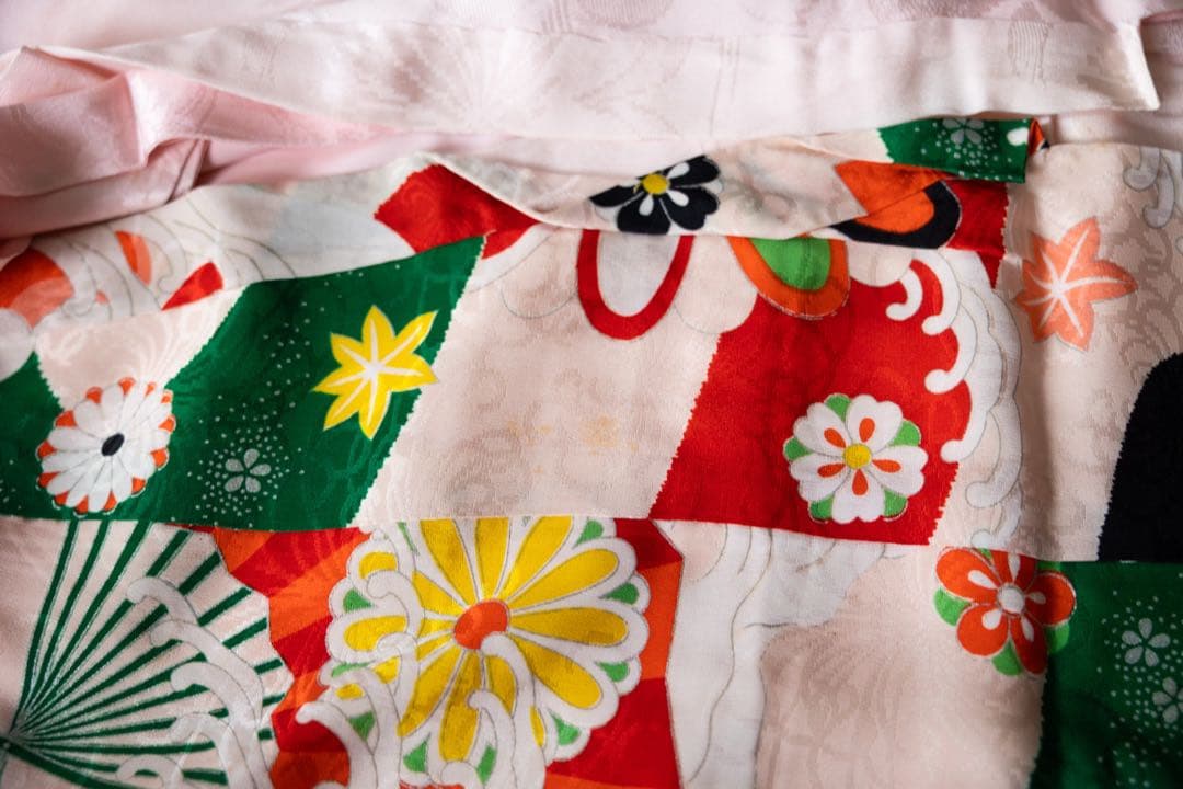 アンティーク着物　3歳七五三　子供着物
