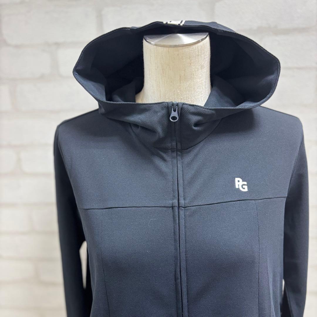 ★美品★ PEARLY GATES フード付き ジャケットブラック UVカット