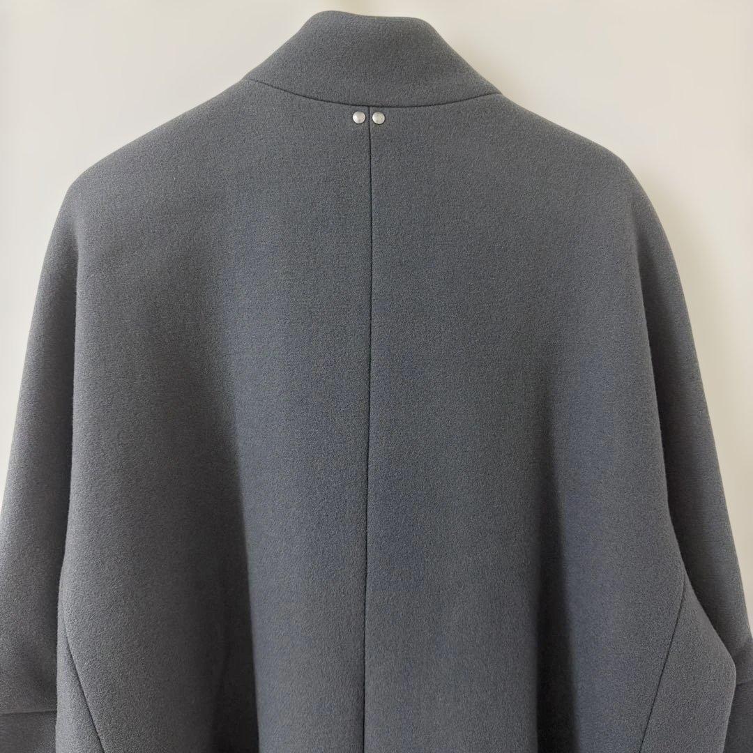 【新品未使用】ヤマダヤ Aga+ 日本製 ダブルメルトン ウールコート グレー9