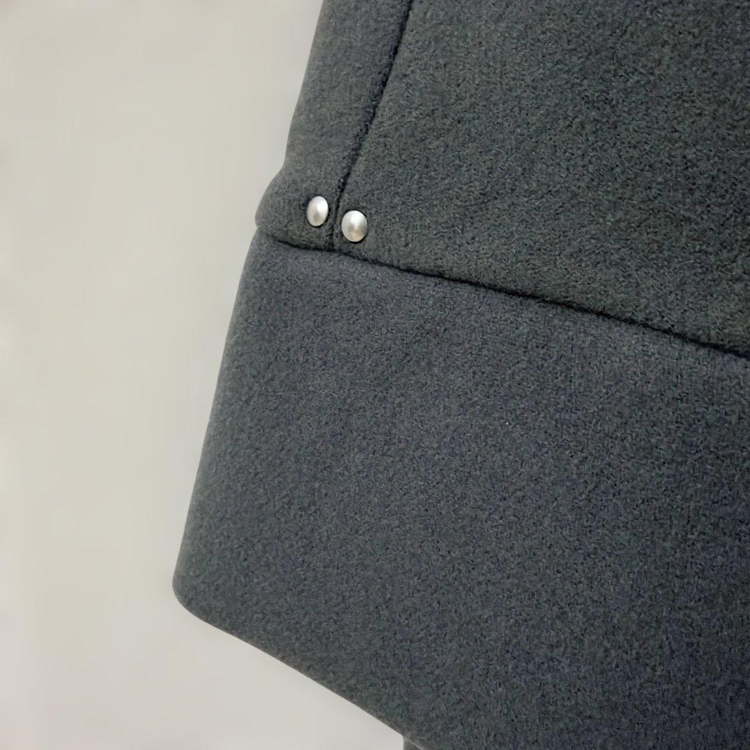 【新品未使用】ヤマダヤ Aga+ 日本製 ダブルメルトン ウールコート グレー9