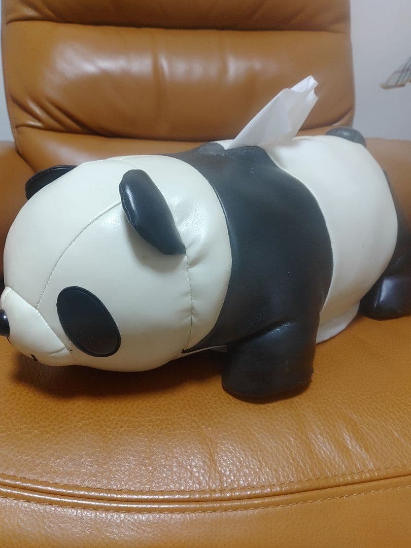 パンダ型のティッシュケース