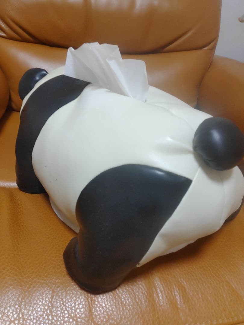 パンダ型のティッシュケース