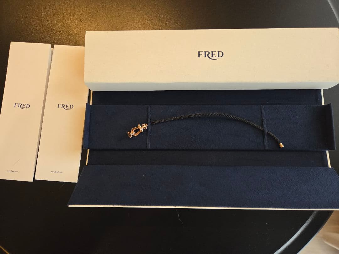 【全完備】FRED　フォース10 ブレスレット/18KPG/ミディアムモデル