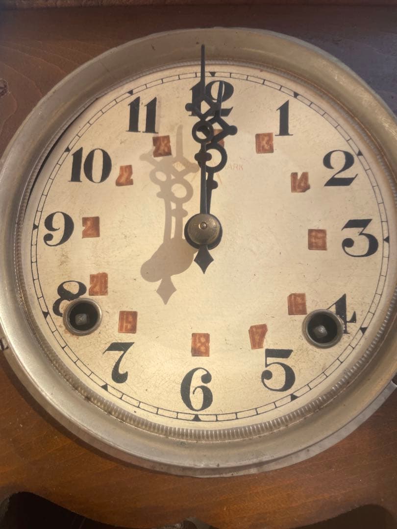 戦前 昭和五年 日本製 振り子掛時計 ゼンマイ式 古時計