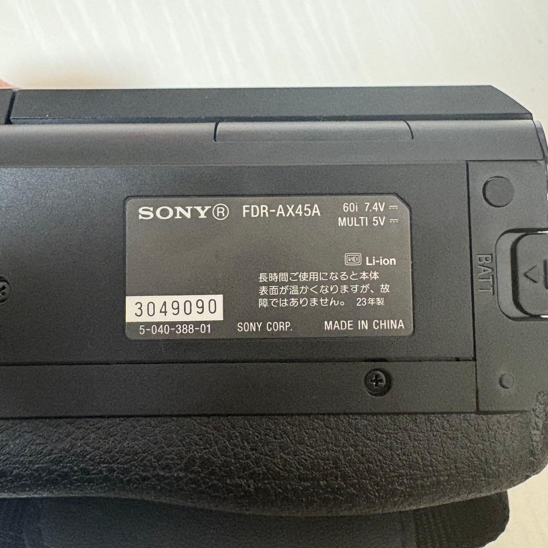 SONY 4K ハンディカム FDR-AX45A 本体