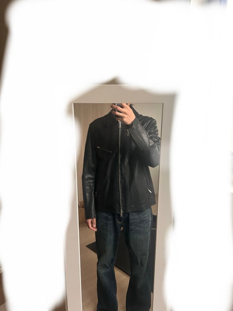 DIESEL l-korn-a Leather jacket アウトレット品