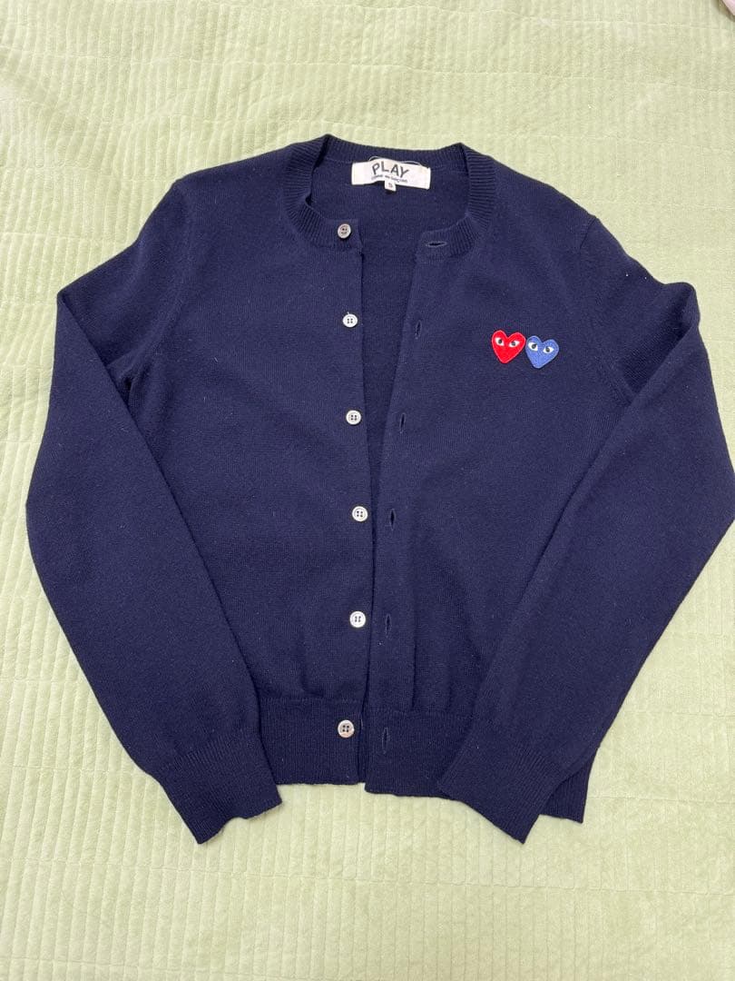 PLAY COMME des GARCONS ハートワッペン　カーディガン