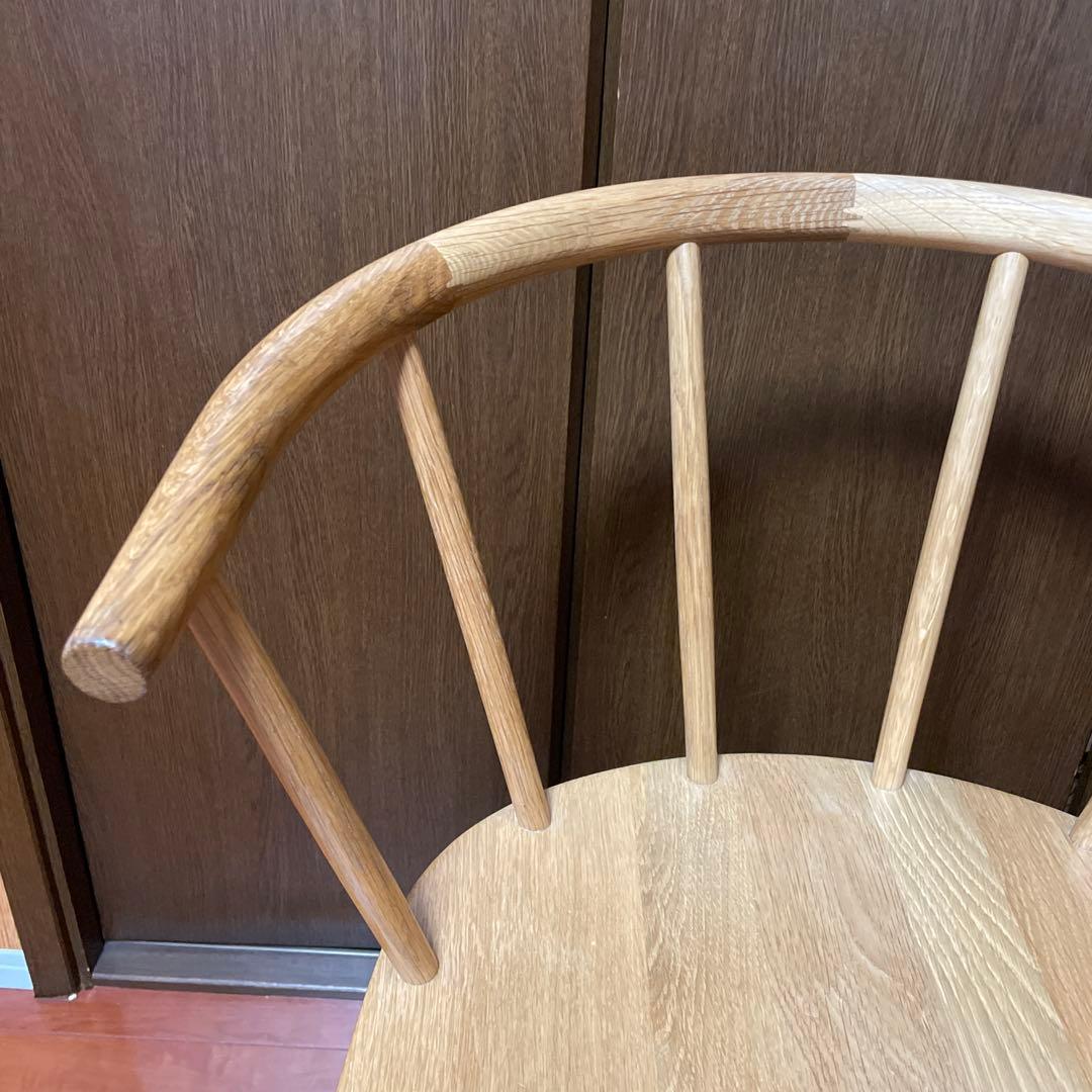 安心の梱包頼める便⭐︎無印良品　オーク材アームチェア・丸脚　MUJI　良品計画